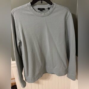 Vince Soft Blue Cotton Crewneck Sweatshirt